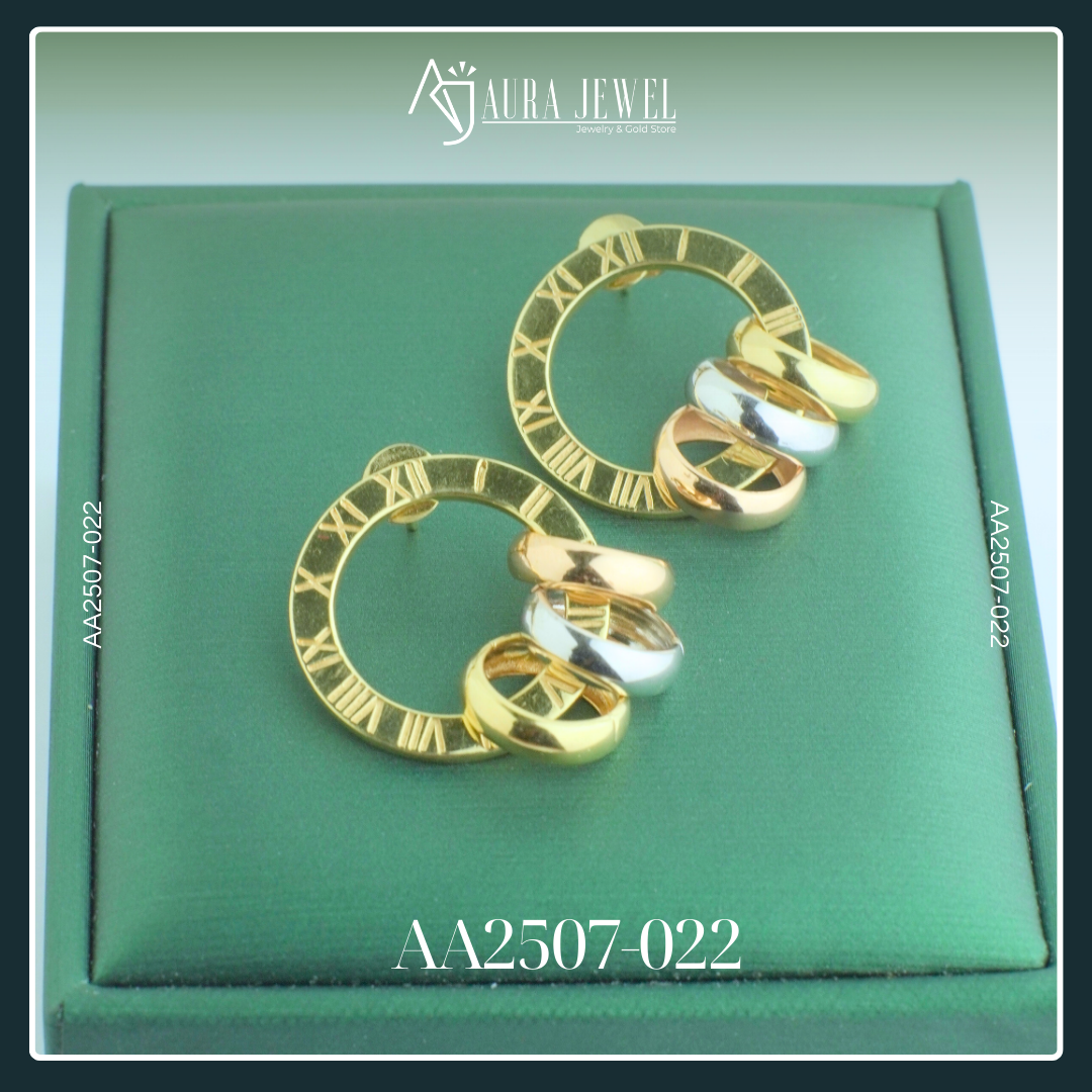18k Gold Earrings - Image 3
