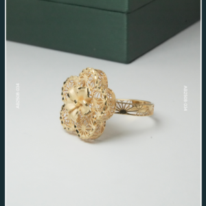 18K FLOWER GOLD RING