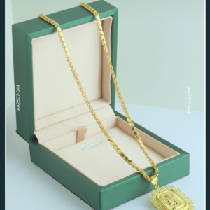 18k Holy Face Gold Chain with pendant