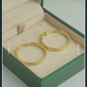18K HOOP GOLD EARRINGS