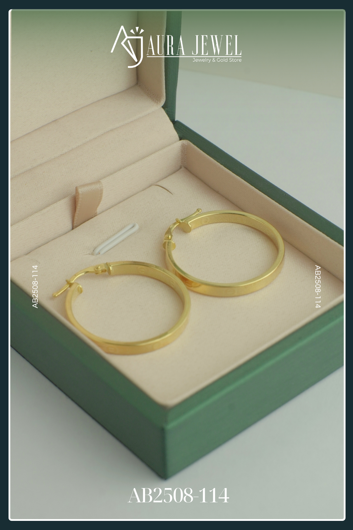 18K HOOP GOLD EARRINGS