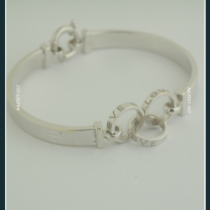 18K WHITE GOLD SOFT BANGLE