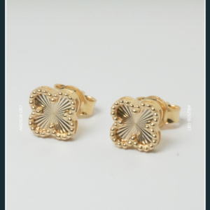 18K FLOWER GOLD EARRINGS