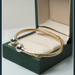 18K TWO-TONE BANGLE