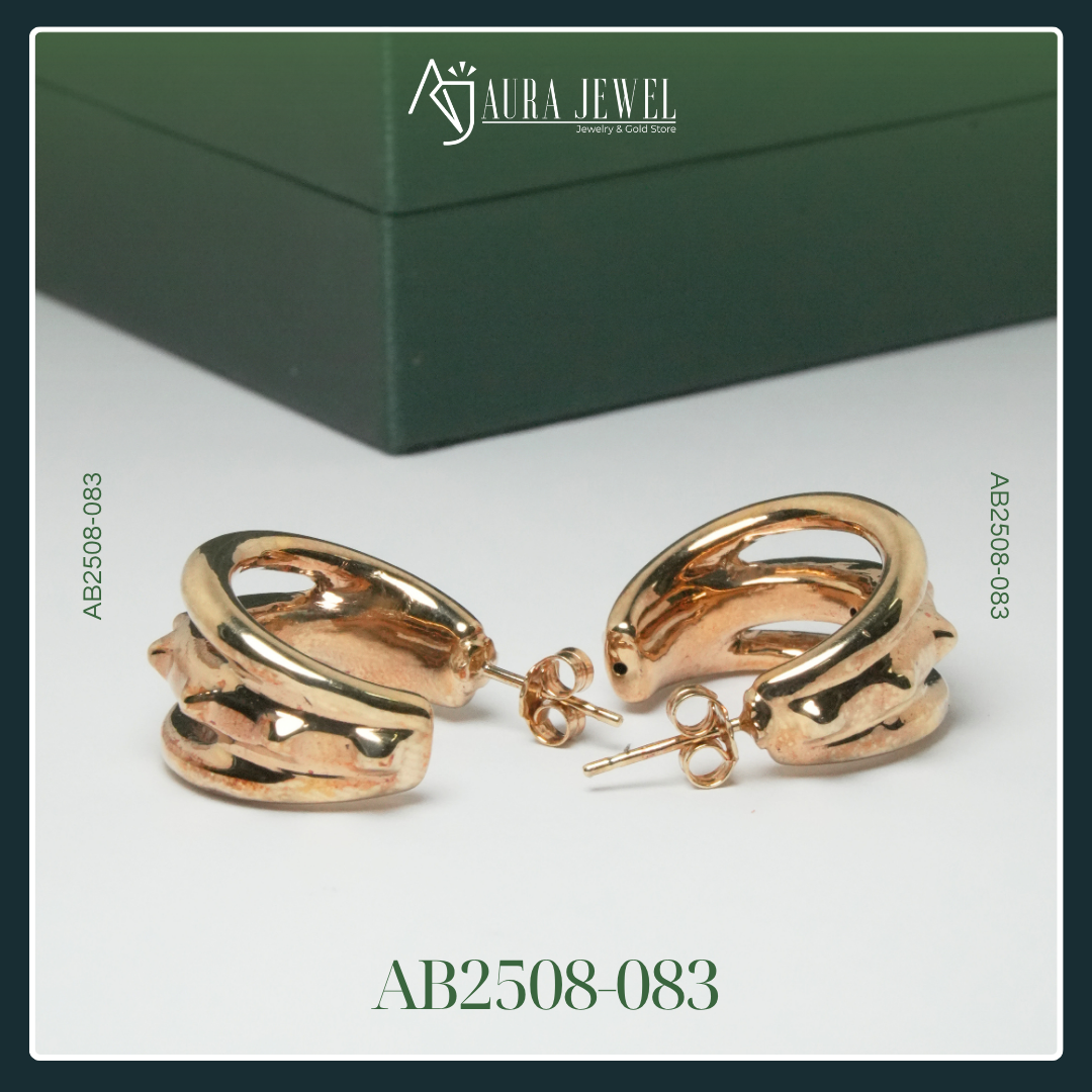18K GOLD EARRINGS - Image 3