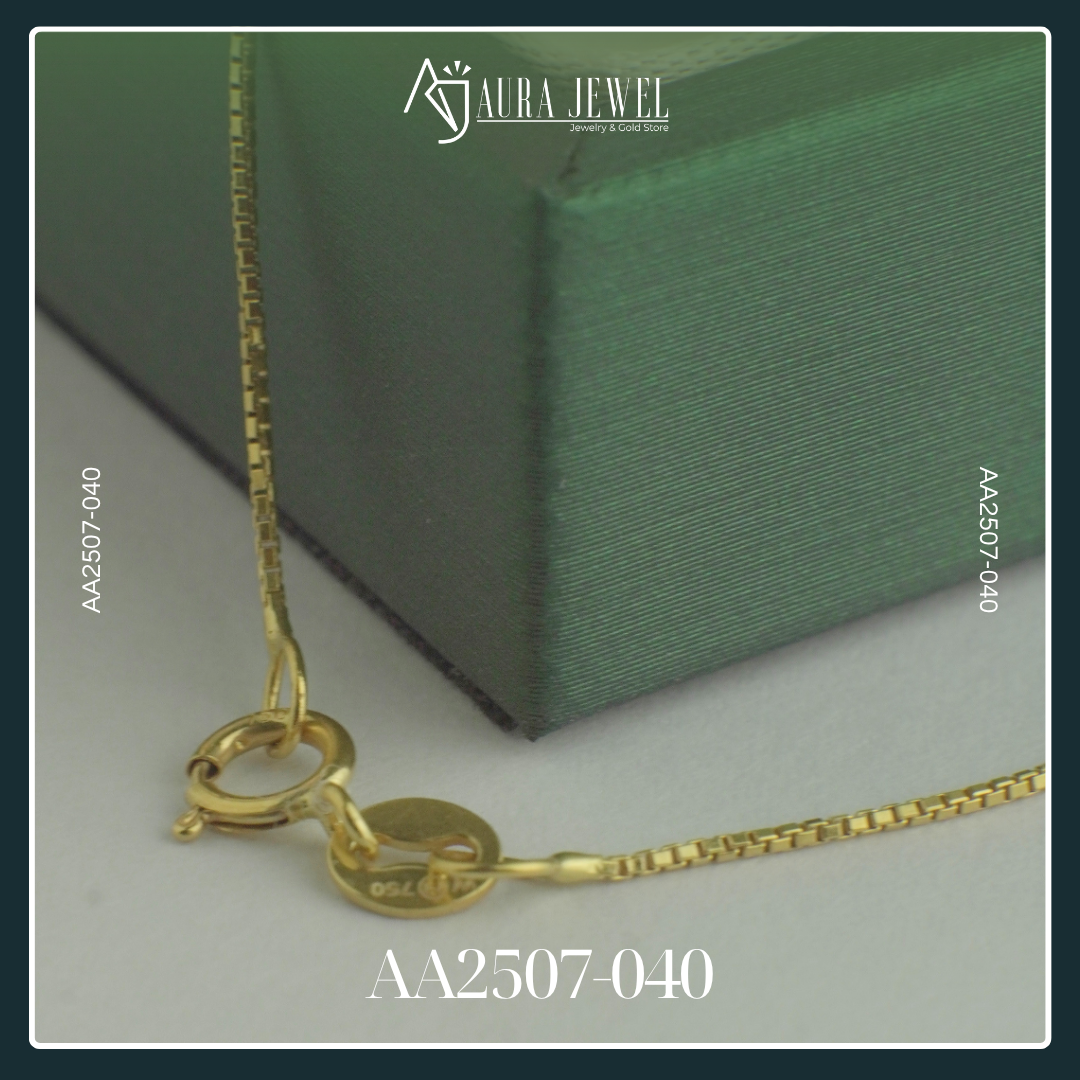 18K GOLD CHAIN WITH PENDANT - Image 3