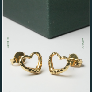 18K HEART GOLD EARRINGS