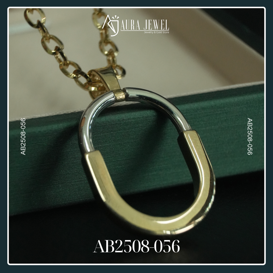 18K GOLD CHAIN WITH PENDANT - Image 2