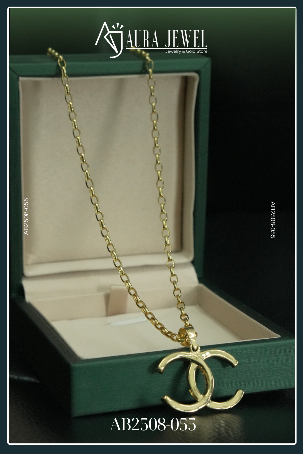 18K GOLD CHAIN WITH PENDANT