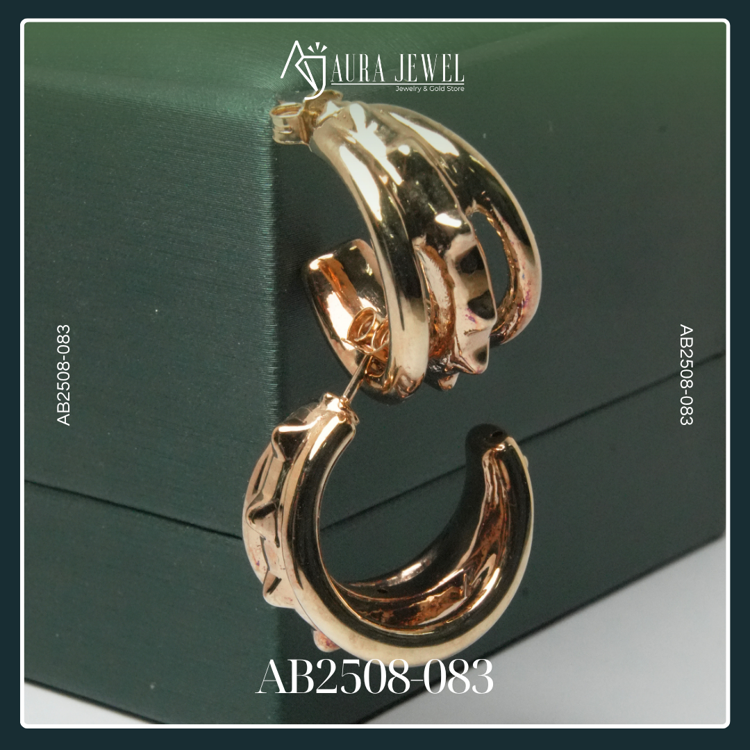 18K GOLD EARRINGS - Image 2