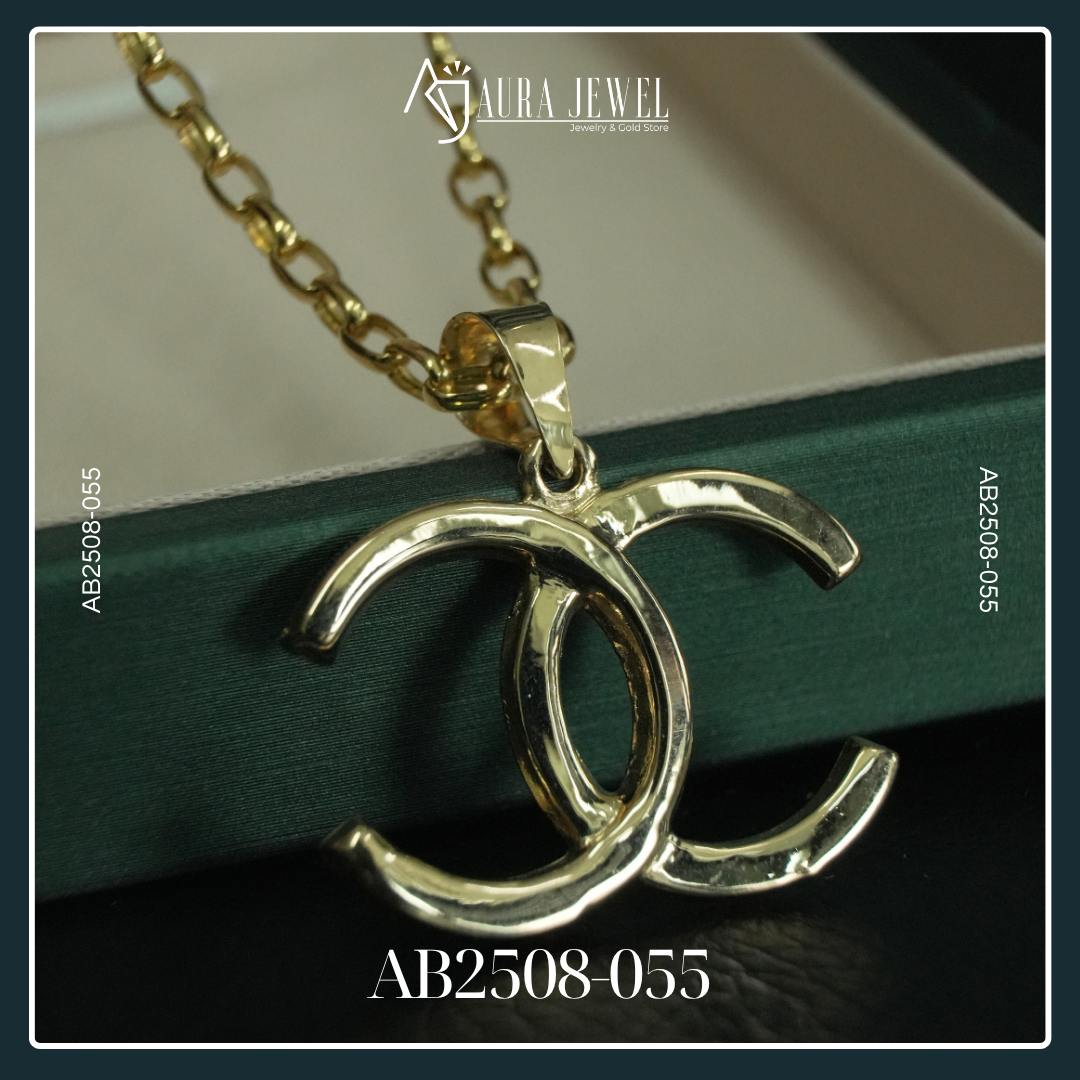 18K GOLD CHAIN WITH PENDANT - Image 3