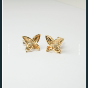 18K BUTTERFLY GOLD EARRINGS