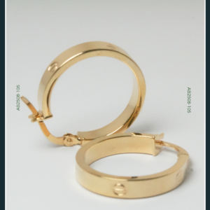18K HOOP GOLD EARRINGS