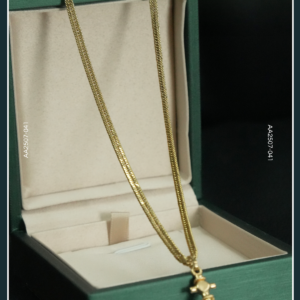 18K ANCHOR GOLD CHAIN WITH PENDANT