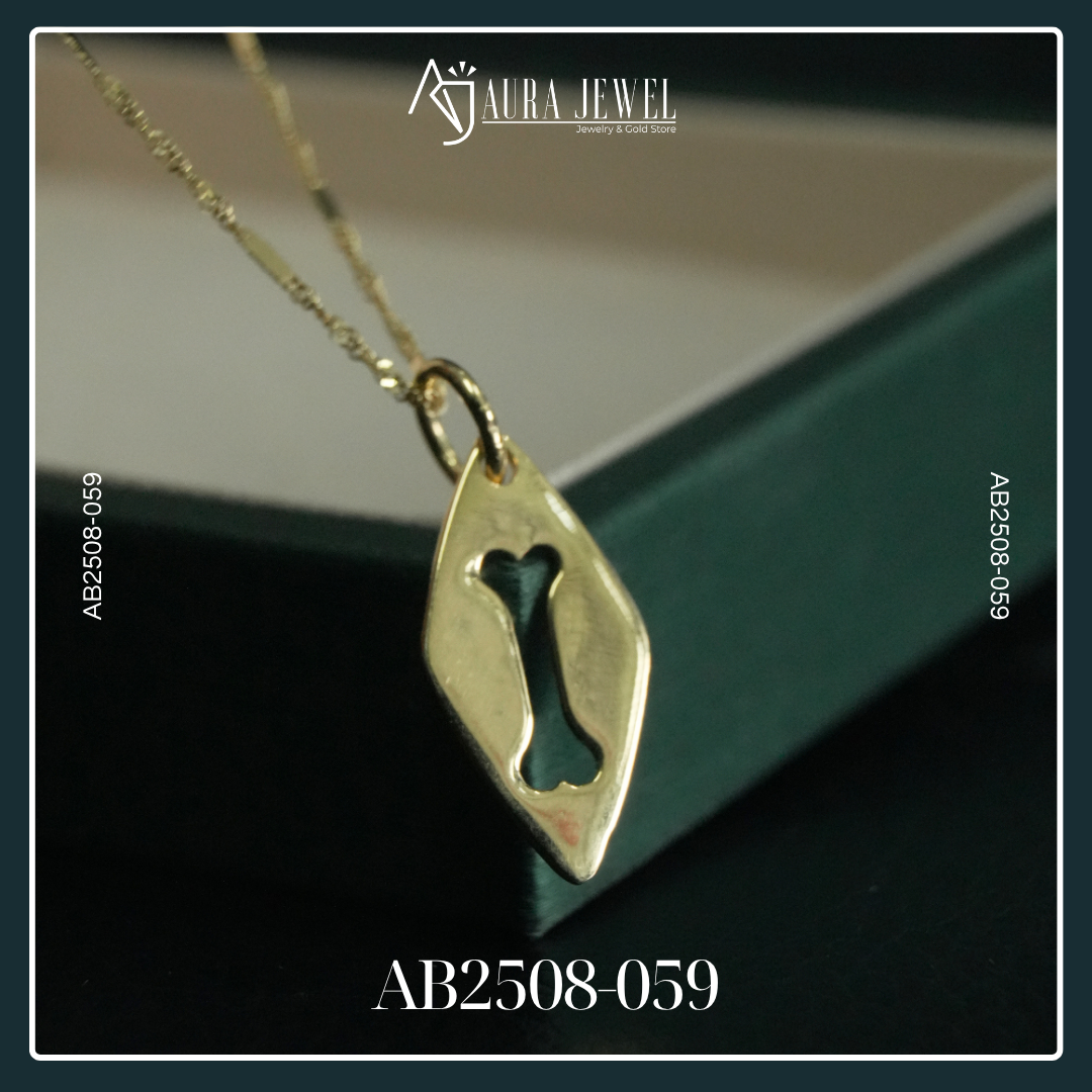 18K GOLD CHAIN WITH PENDANT - Image 2