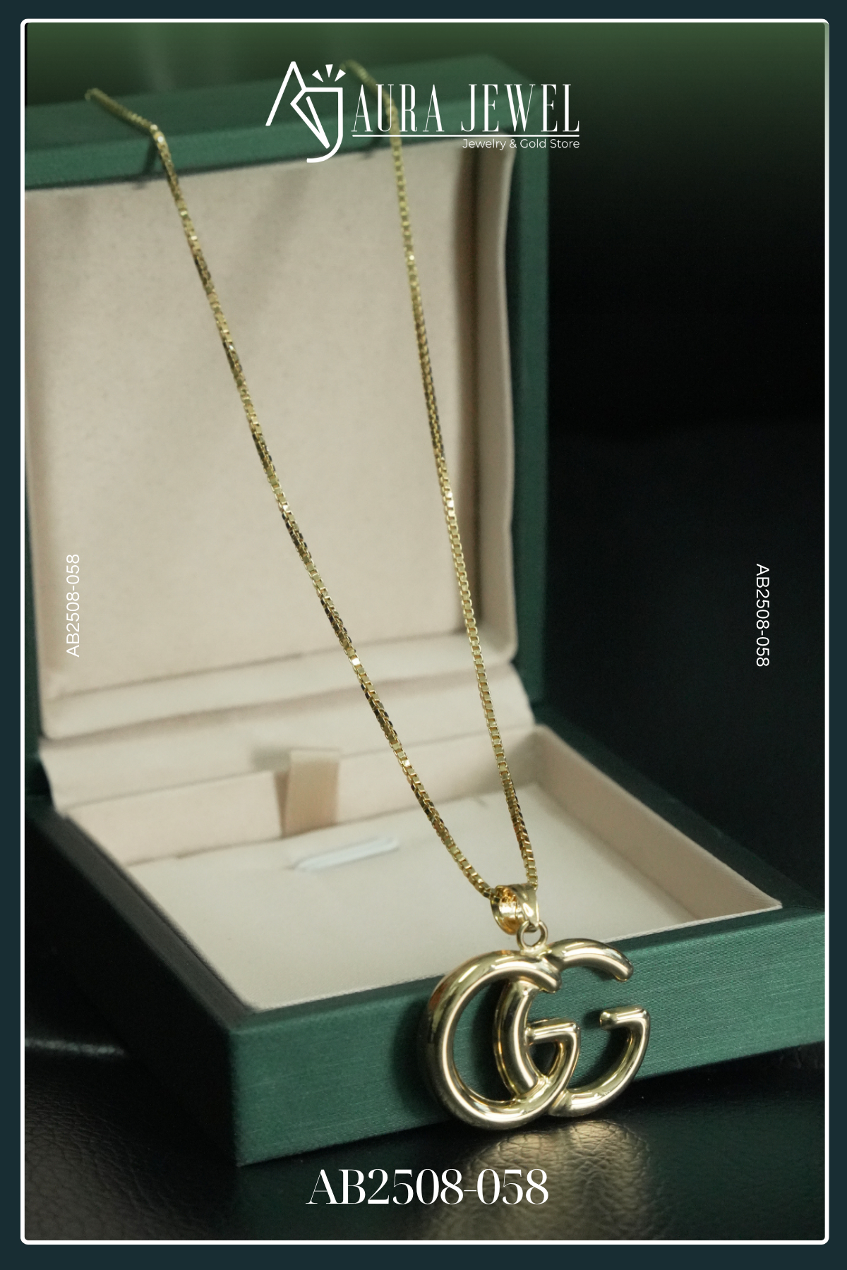 18K GOLD CHAIN WITH PENDANT
