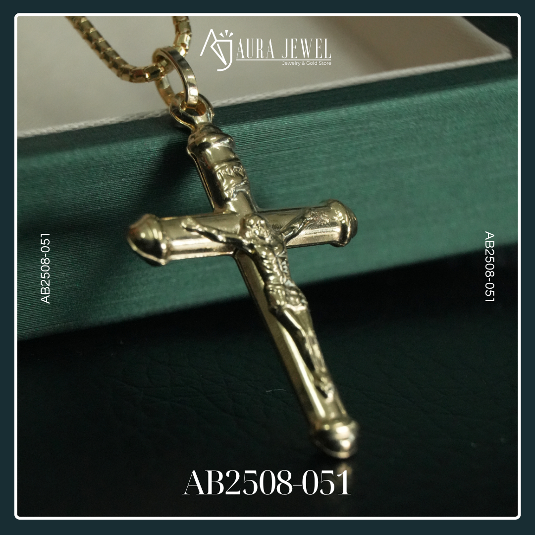 18K GOLD CHAIN WITH PENDANT - Image 2