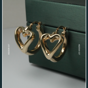 18K HEART GOLD EARRINGS