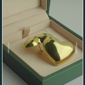 18K HEART GOLD EARRINGS