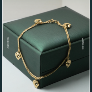 18K HEART GOLD BRACELET