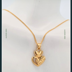 18K HEART GOLD CHAIN WITH PENDANT