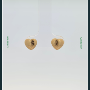 18K HEART GOLD EARRINGS