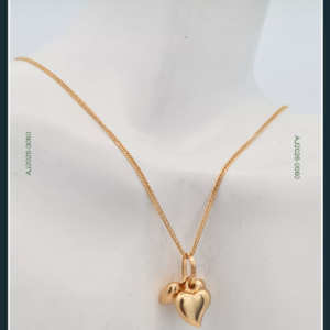 18K HEART GOLD CHAIN WITH PENDANT
