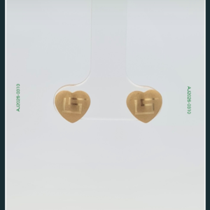 18K HEART GOLD EARRINGS