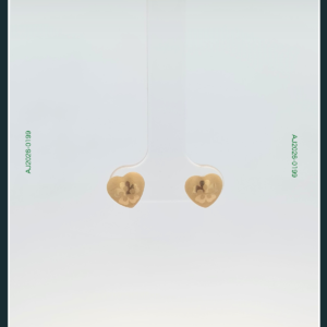 18K HEART GOLD EARRINGS