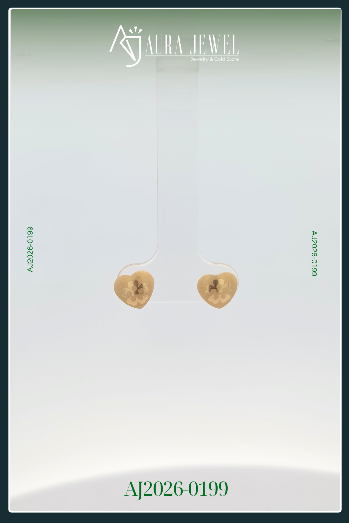 18K HEART GOLD EARRINGS