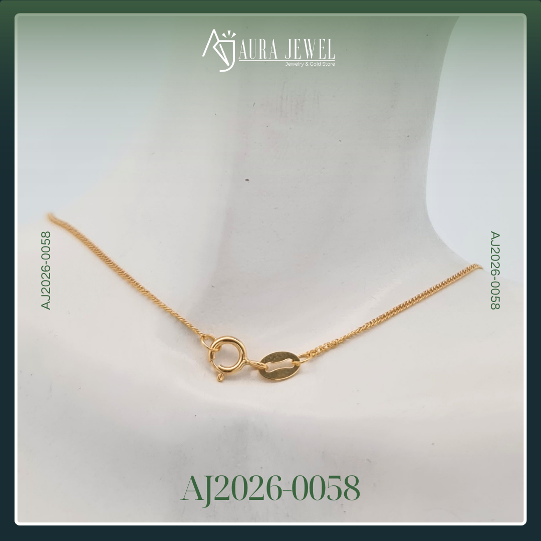 18K GOLD CHAIN WITH PENDANT - Image 3