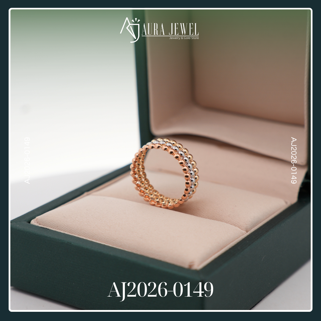 18K TRI COLOR GOLD RING - Image 2