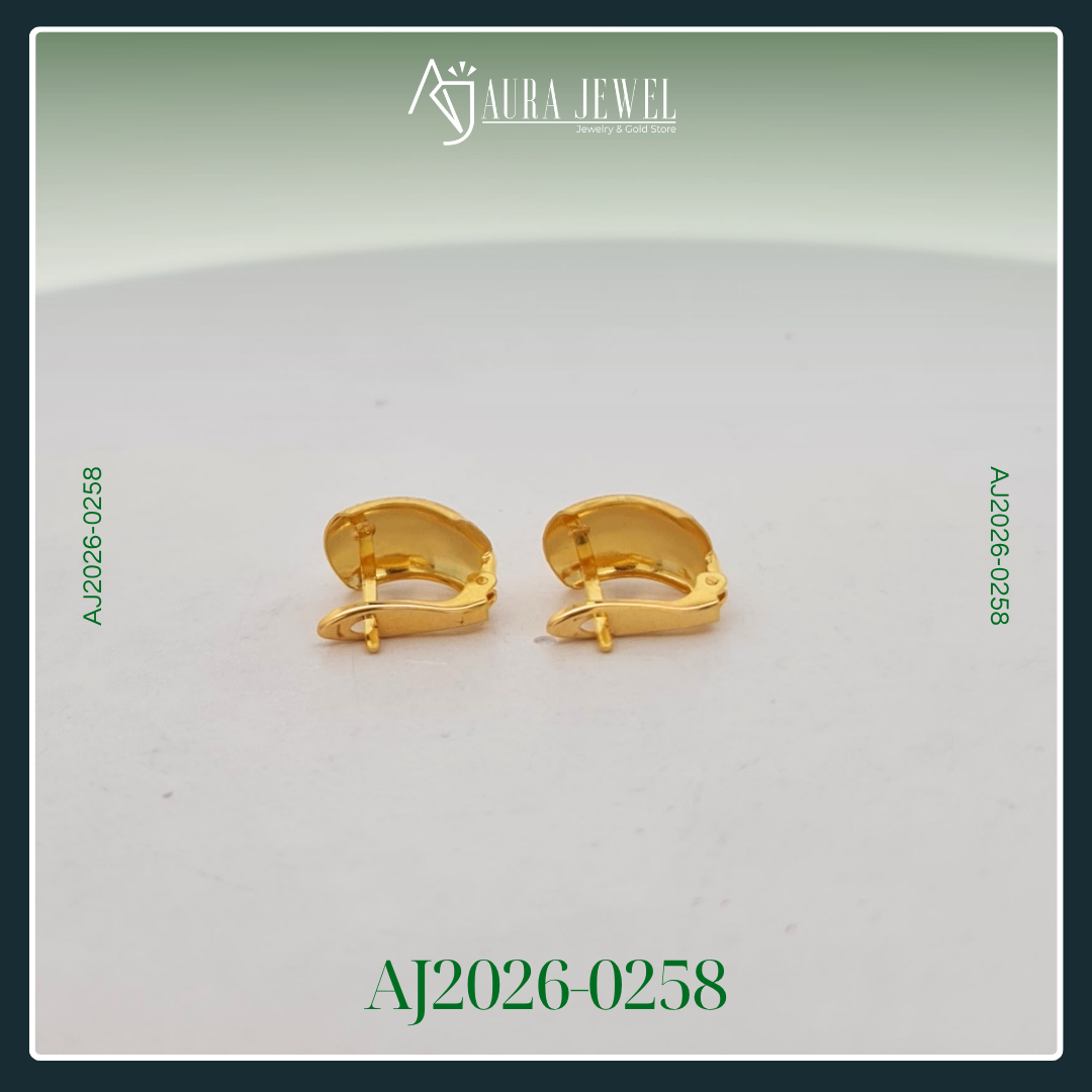 18K CLIP GOLD EARRINGS - Image 2