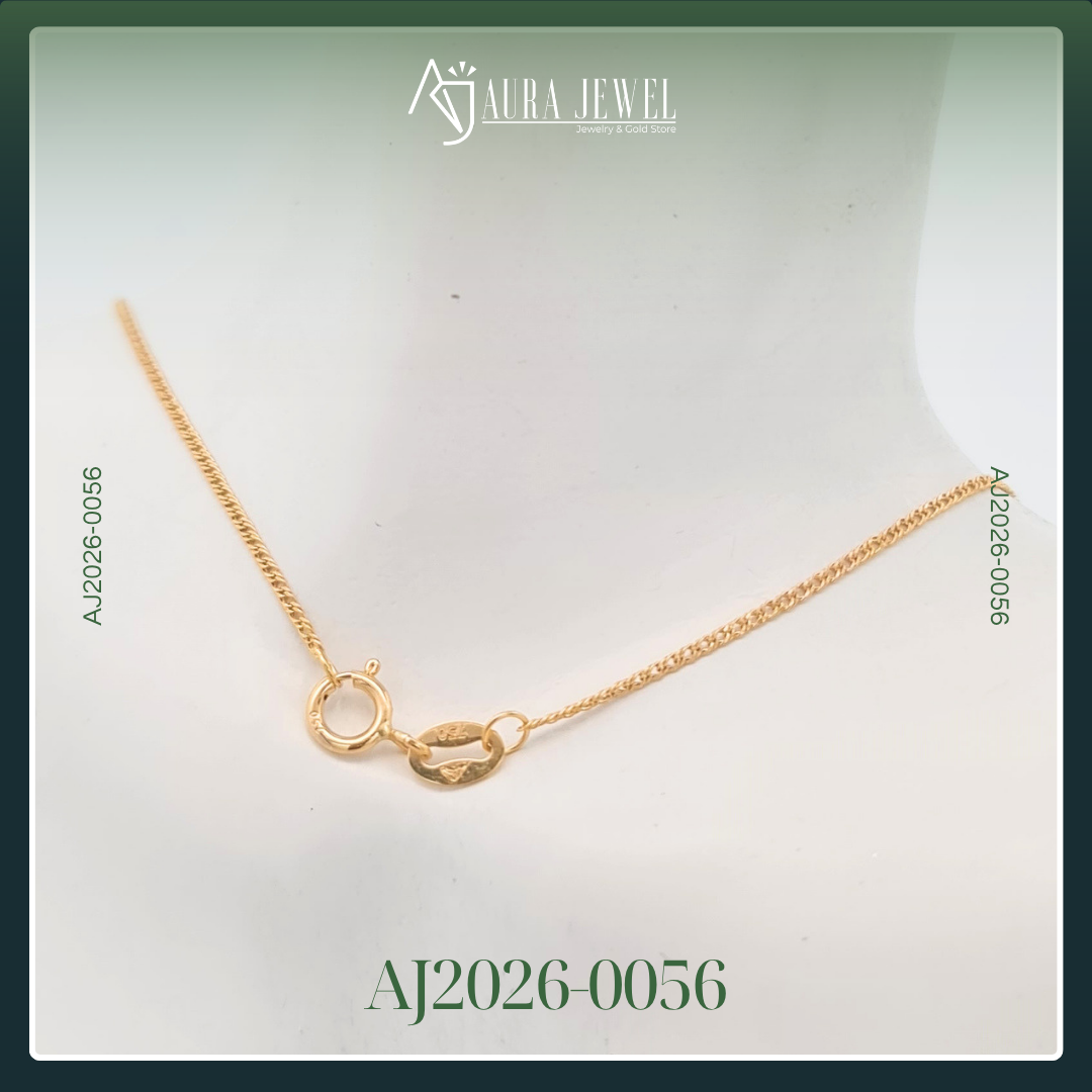 18K GOLD CHAIN WITH PENDANT - Image 3