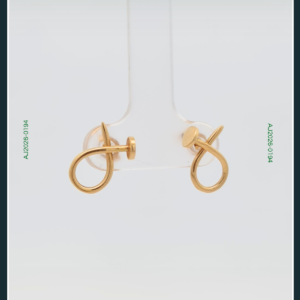 18K NAIL GOLD EARRINGS