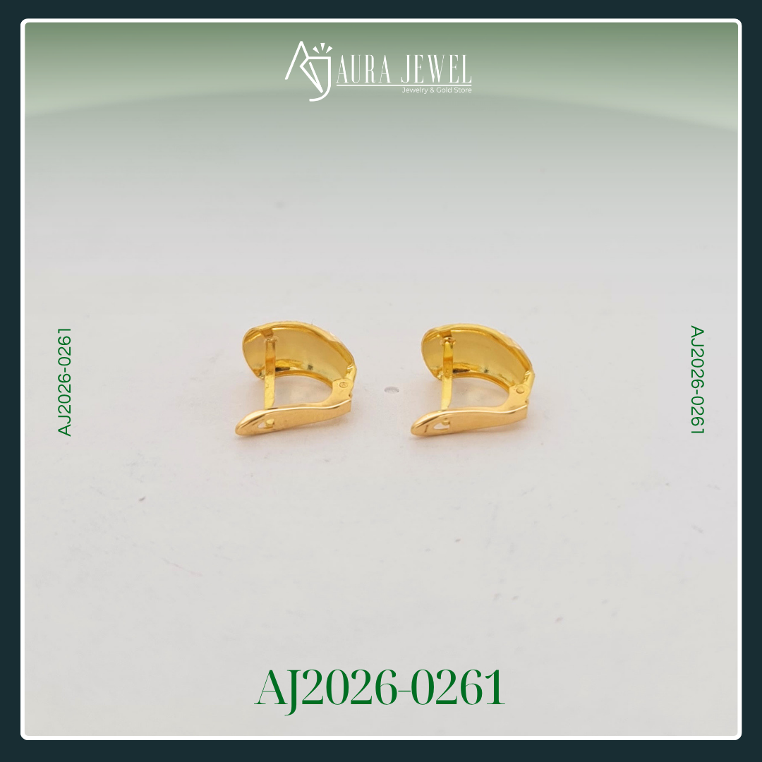 18K CLIP GOLD EARRINGS - Image 2
