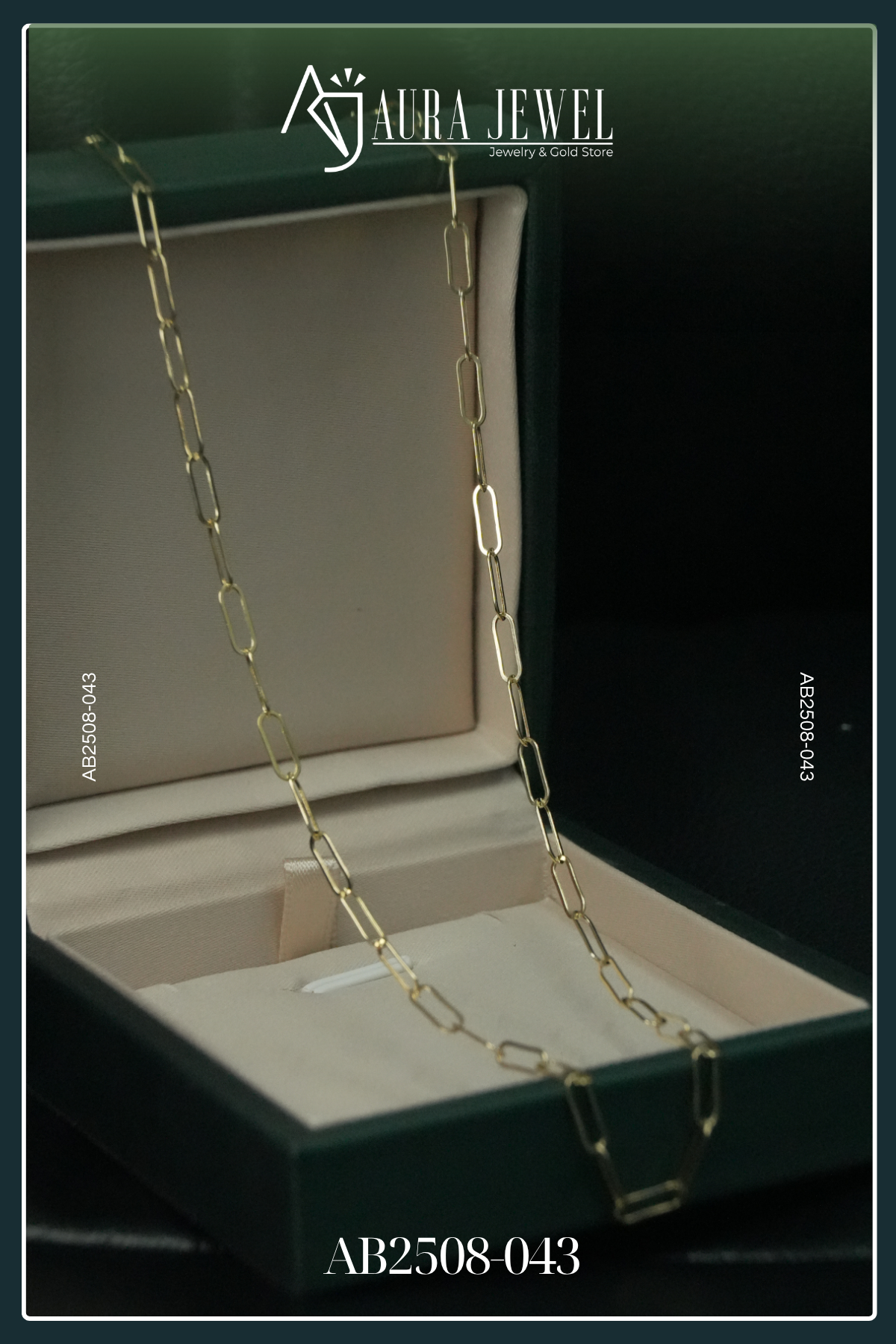18k Paperclip Gold Chain