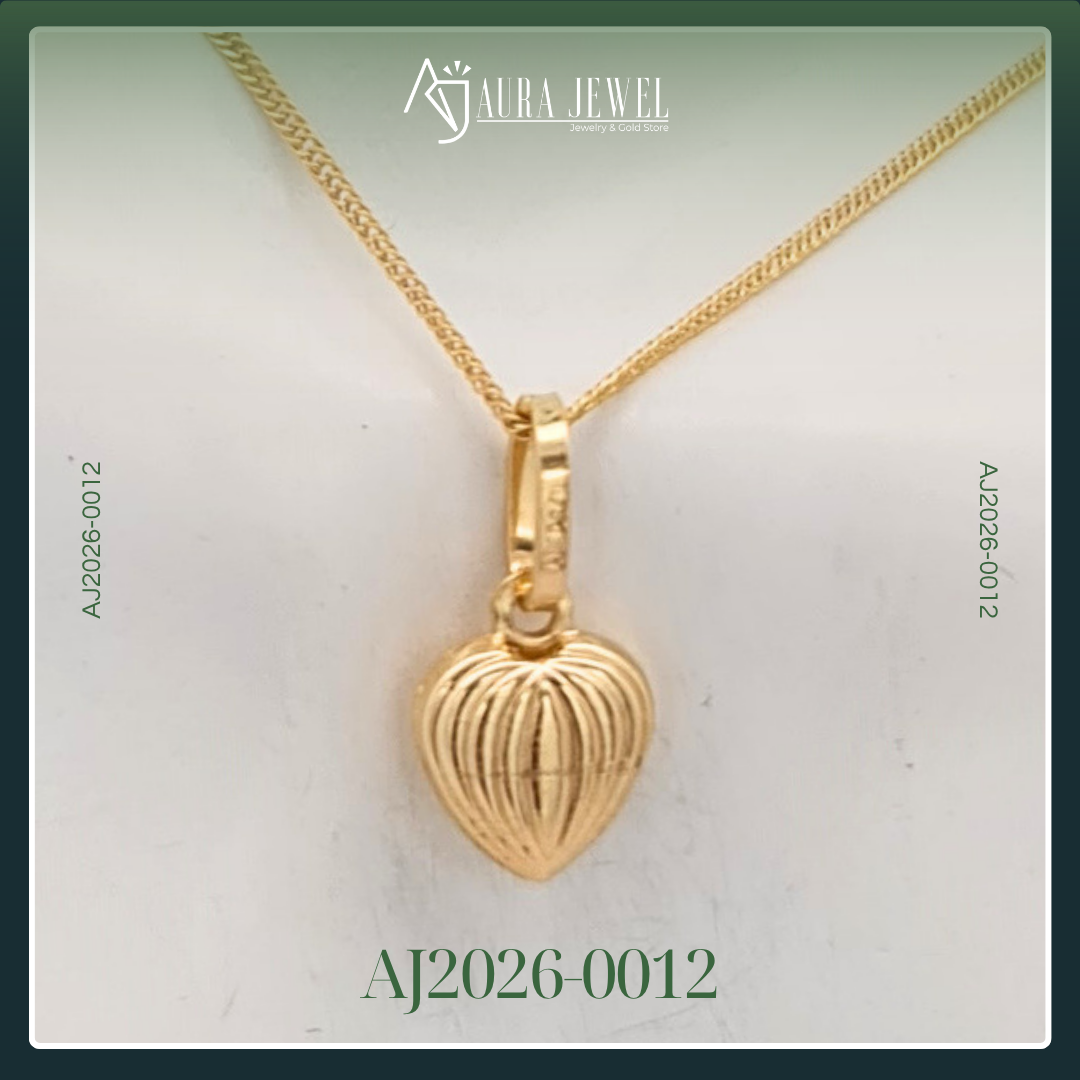 18K HEART GOLD EARRINGS - Image 2