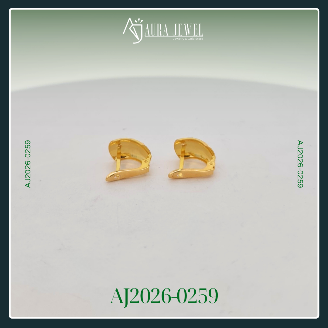 18K CLIP GOLD EARRINGS - Image 3