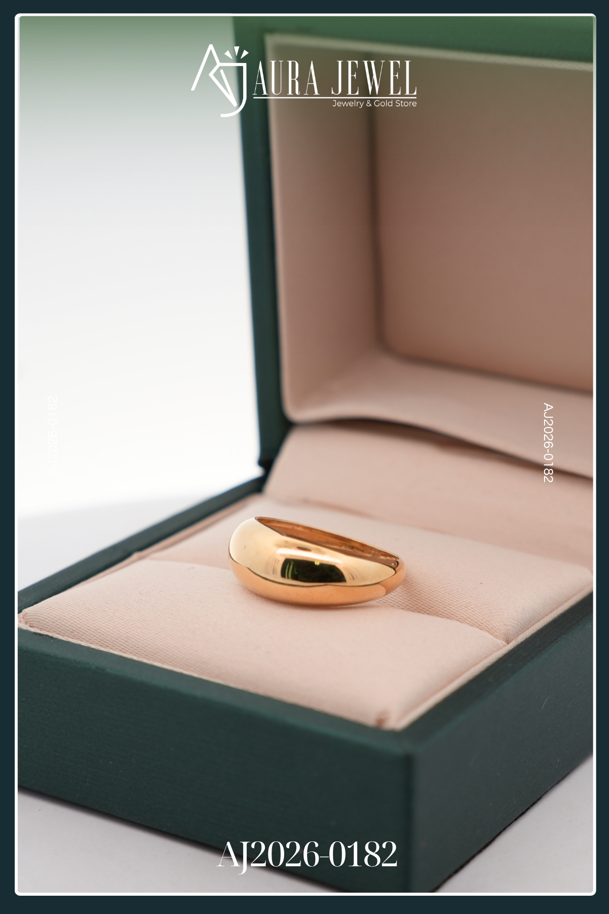 18K DOME GOLD RING