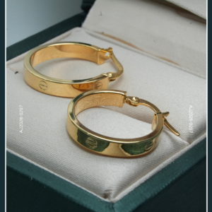 18K HOOP GOLD EARRINGS