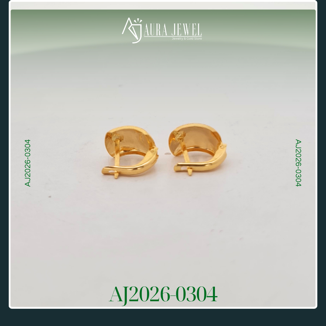 18K CLIP GOLD EARRINGS - Image 2