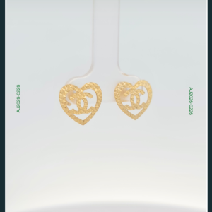 18K HEART GOLD EARRINGS