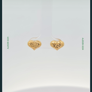 18K HEART GOLD EARRINGS