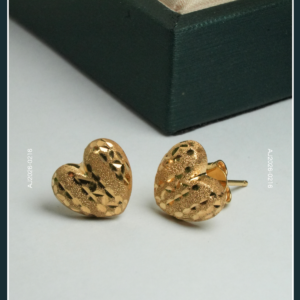 18K HEART GOLD EARRINGS