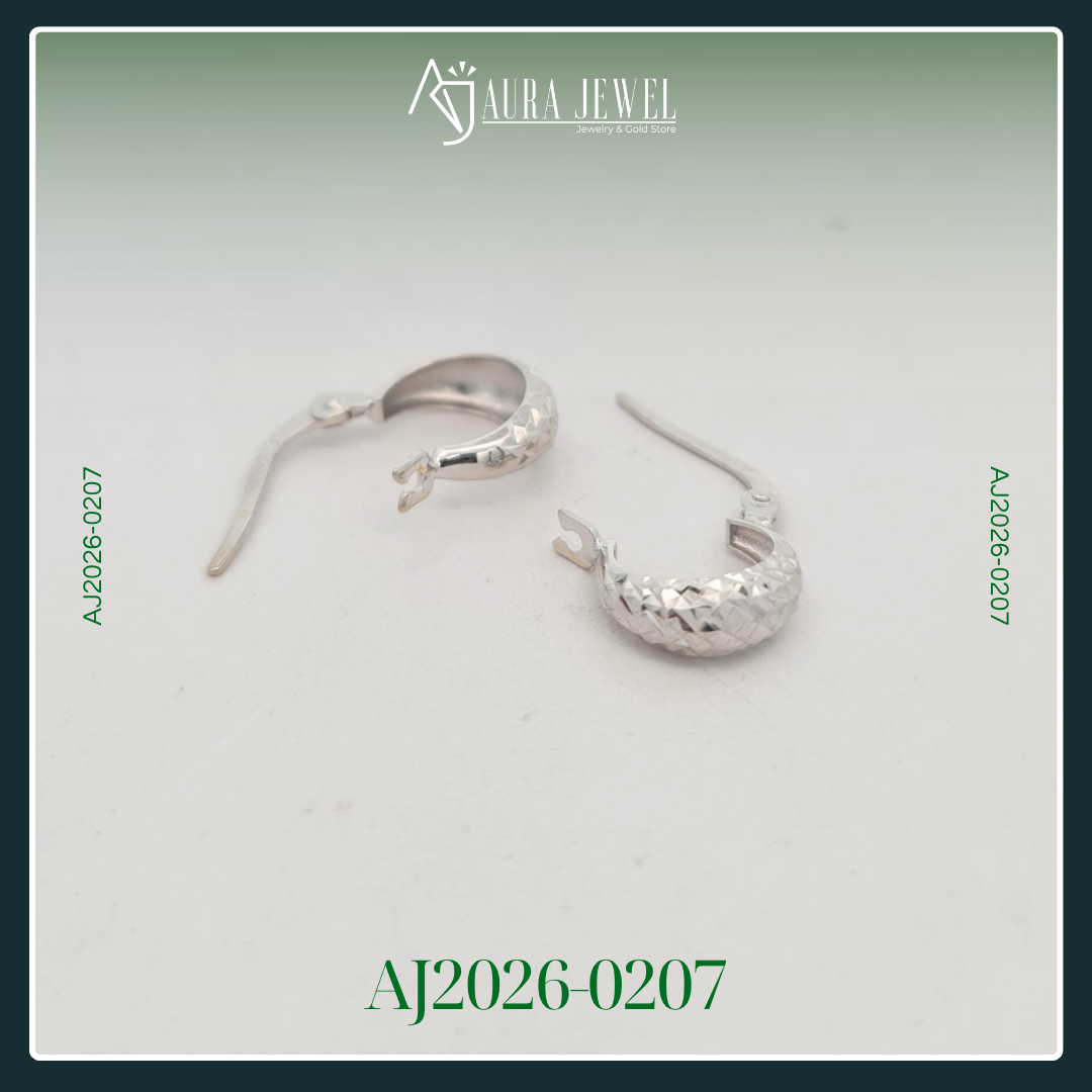18K WHITE GOLD EARRINGS - Image 2