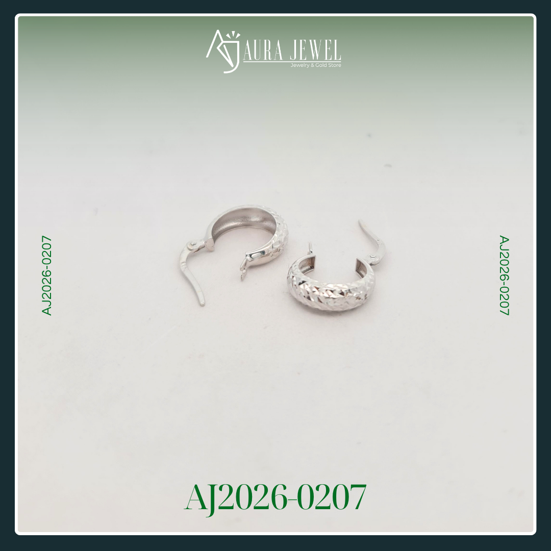 18K WHITE GOLD EARRINGS - Image 3