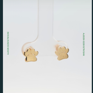 18K PAW GOLD EARRINGS