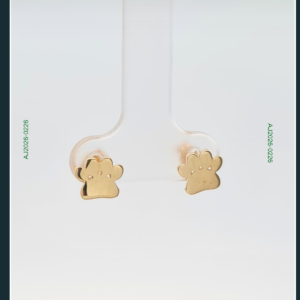 18K PAW GOLD EARRINGS