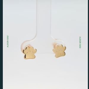 18K PAW GOLD EARRINGS
